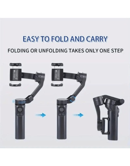 F5 Plus 3 Axis Foldable Selfie Video Gimbal Handheld Stabilizer
