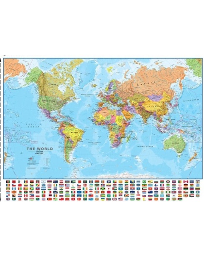 World Map With Flags