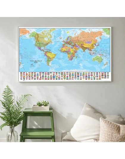 World Map With Flags