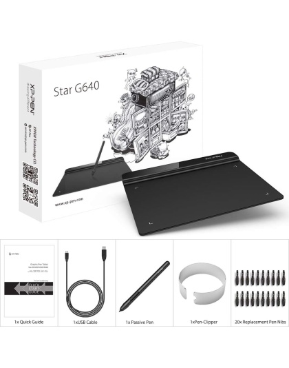 XPPen Star G640 6.5X4 Inch Graphic Drawing Tablet